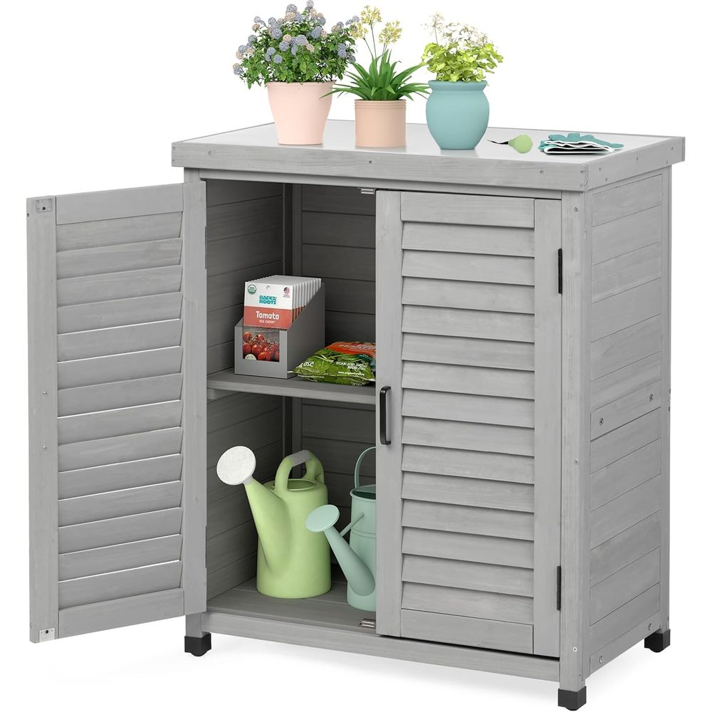 Garden Bench Metal - Armoire de rangement extérieure et table