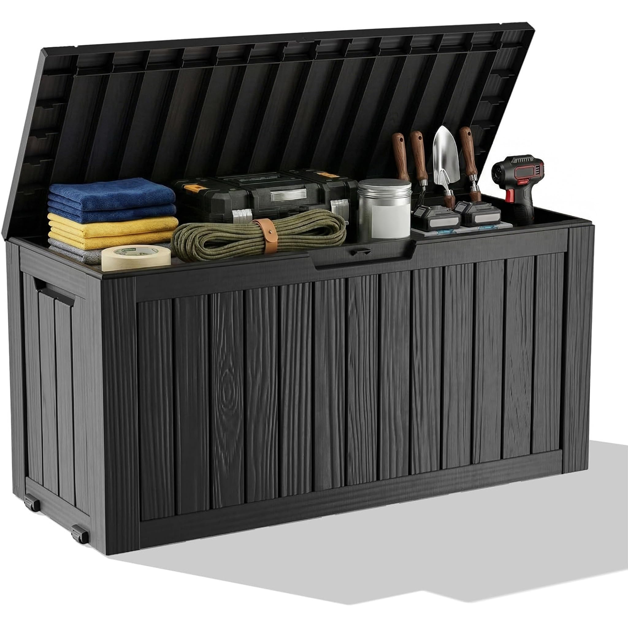 Outdoor Furniture Resin - Bac de rangement extérieur étanche en