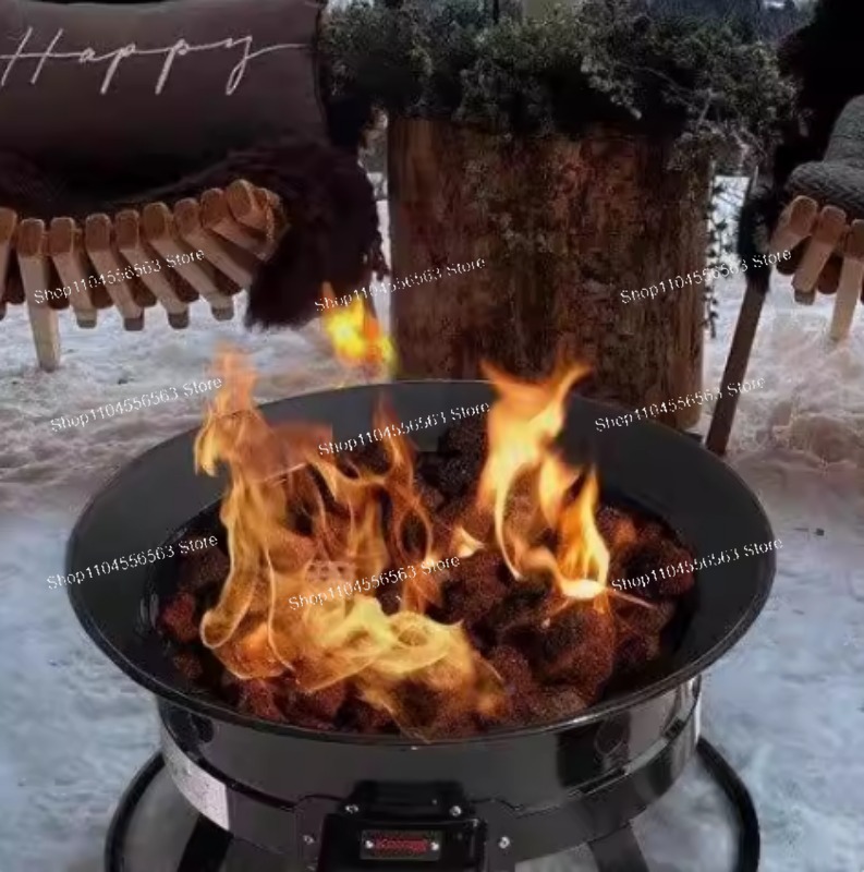 Outdoor Furniture And Fire Pit - Brasero au propane portable 58 000