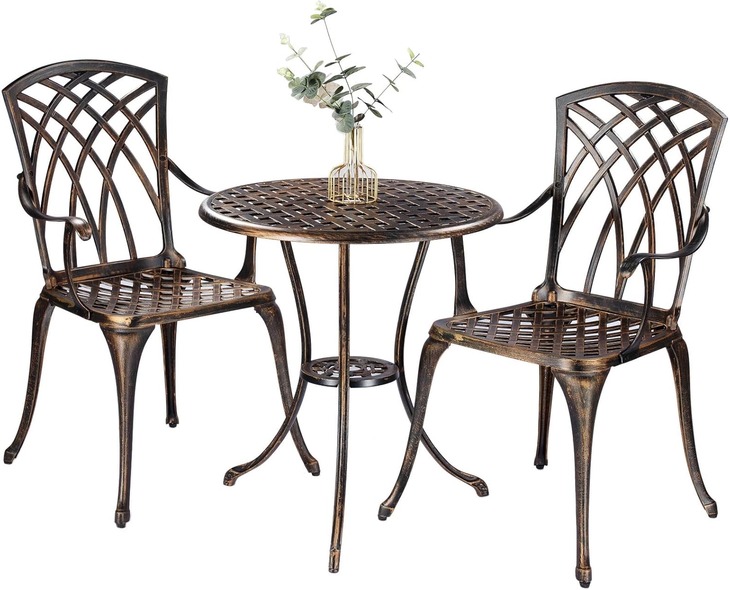 Outdoor Furniture For Patio - Ensemble bistro d'extérieur 3 pièces en