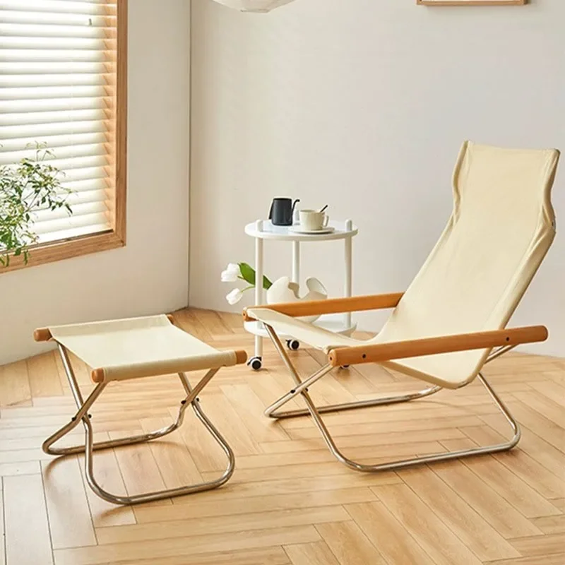 Outdoor Furniture Japanese Style - Japonais Simple toile canapé Chaise Longue