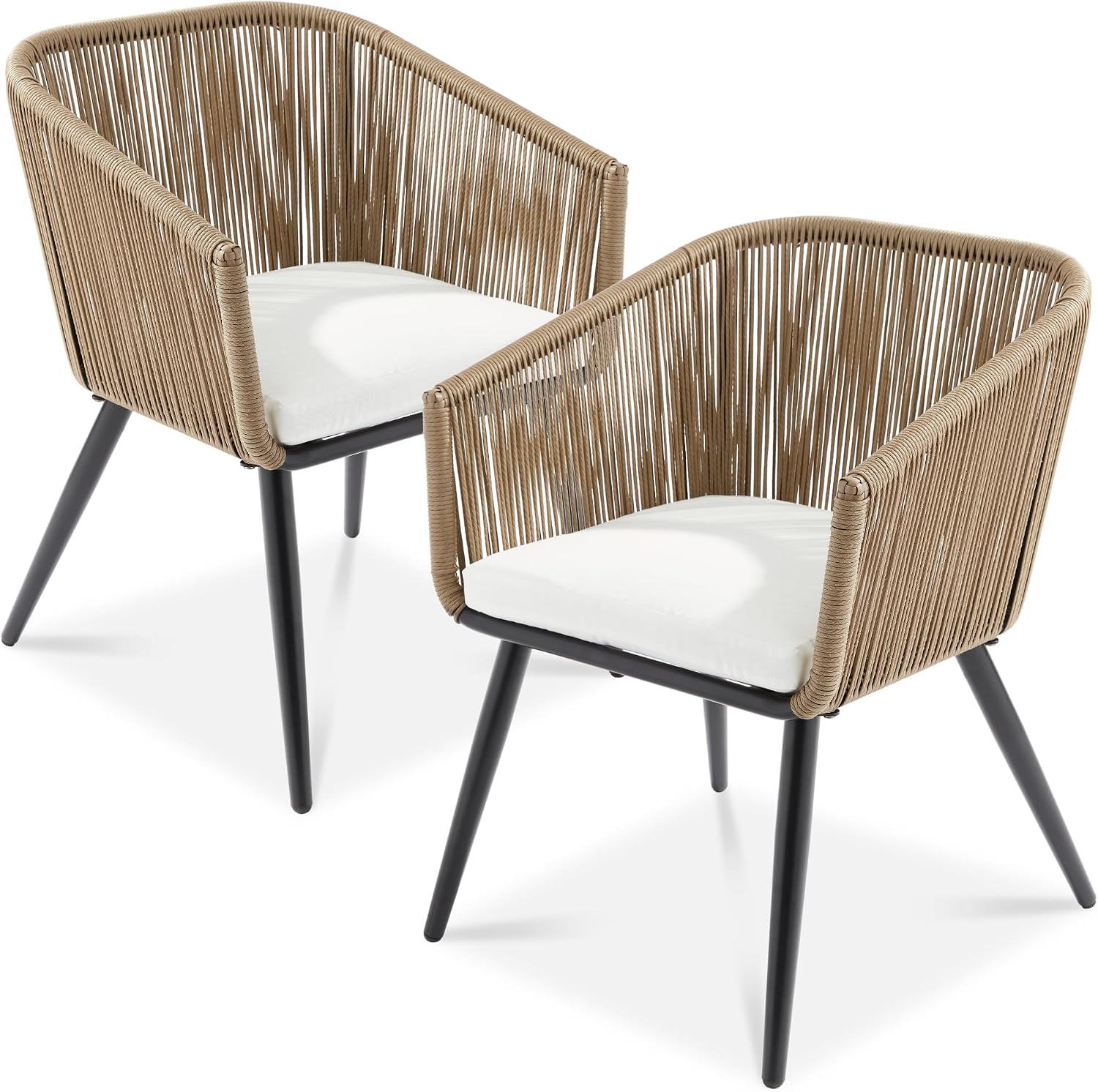 Outdoor Furniture Rattan - Chaises de salle à manger d'extérieur