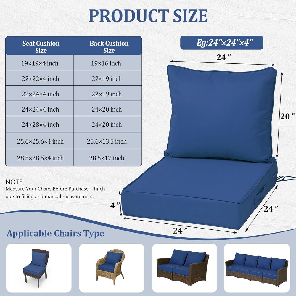 Coussins de siège profonds d'e - Outdoor Furniture For Patio avis et prix