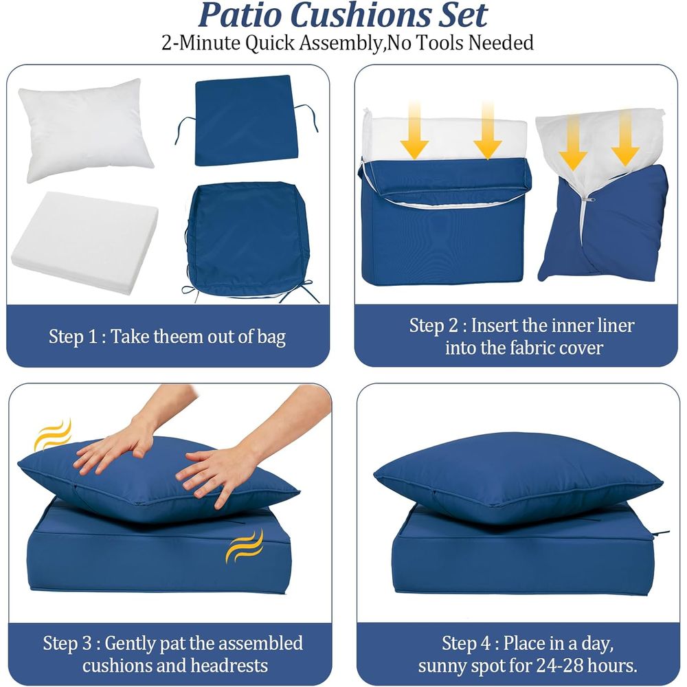 Coussins de siège profonds d'e - Outdoor Furniture For Patio avis et prix