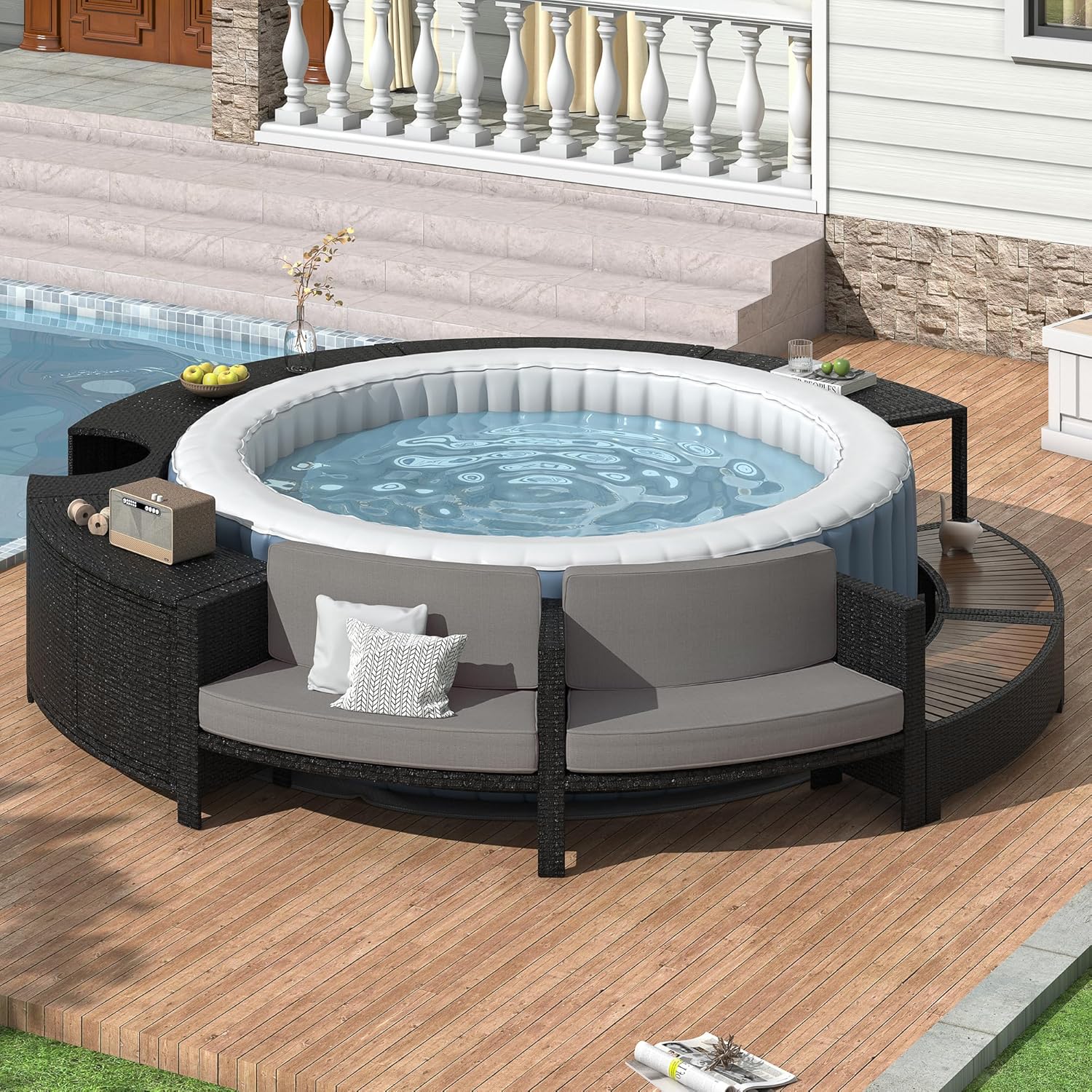 Ensemble de canapés de patio e - Outdoor Furniture Grey avis et prix