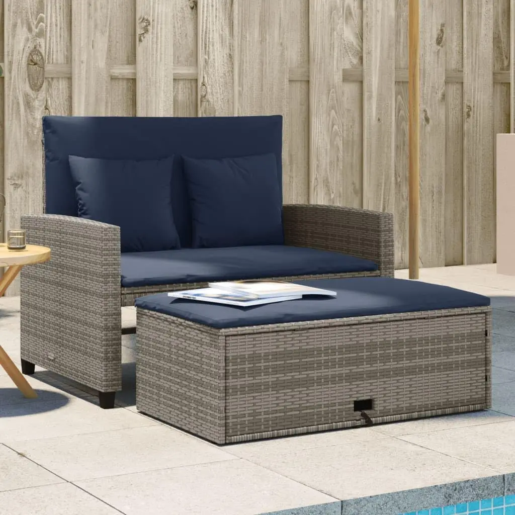 Canapé de jardin convertible e - Outdoor Furniture Grey avis et prix