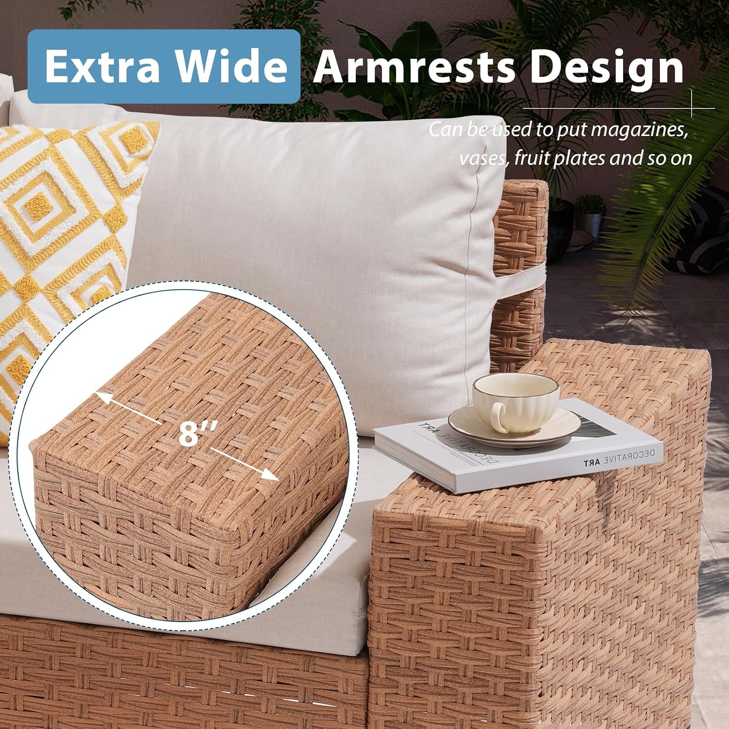 Ensemble de meubles de patio 6 - Outdoor Furniture Rattan avis et prix