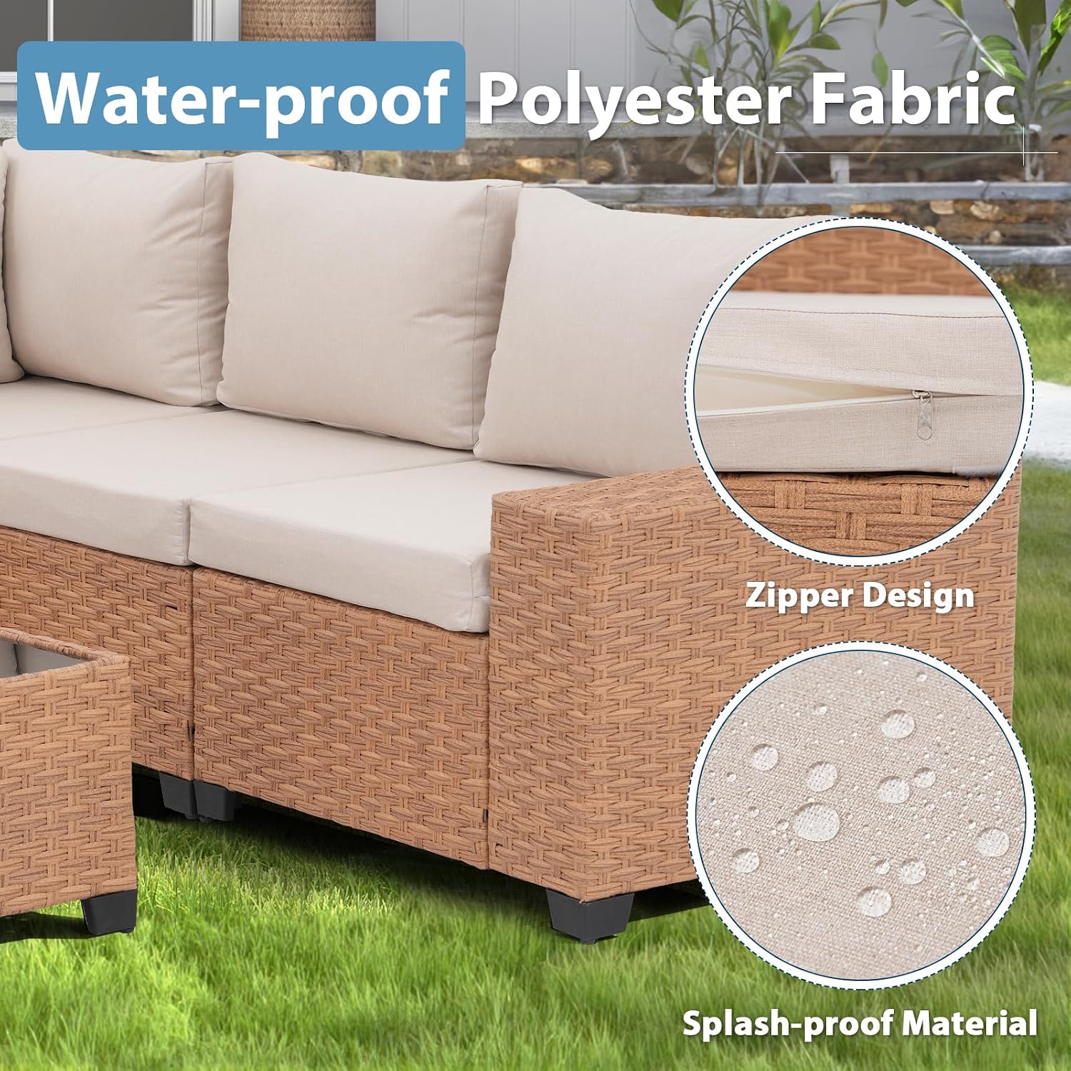 Ensemble de meubles de patio 6 - Outdoor Furniture Rattan avis et prix