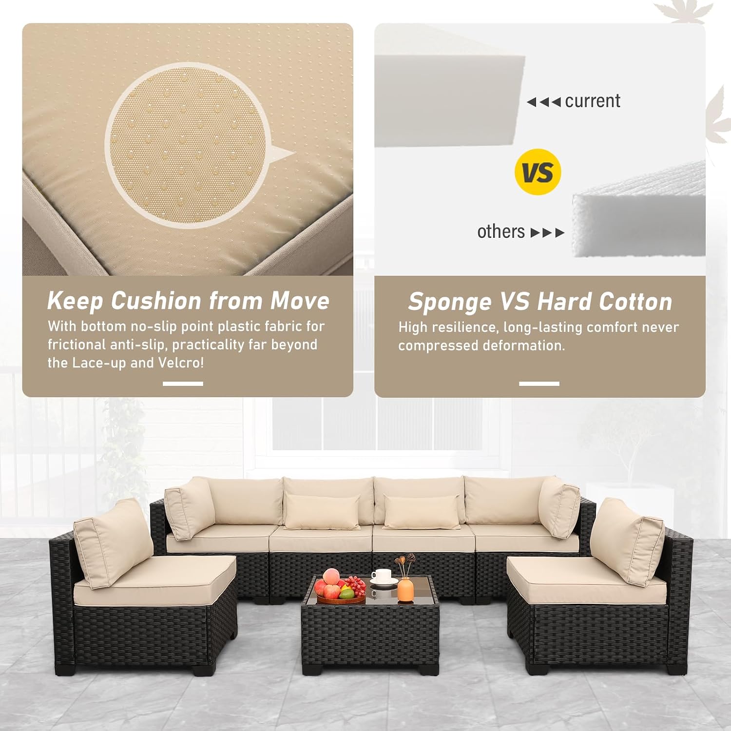 Ensemble de canapé modulable 7 - Outdoor Furniture Rattan avis et prix