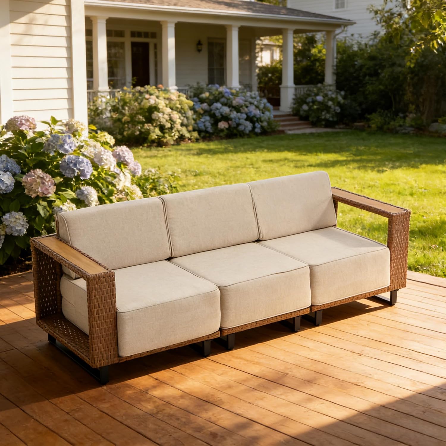 Ensemble de meubles de patio d - Outdoor Furniture Rattan avis et prix