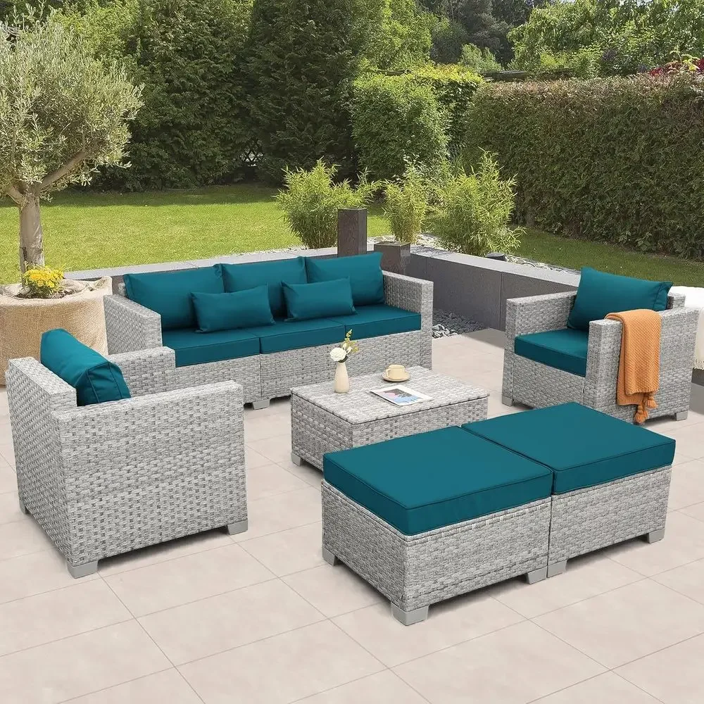 Ensemble de meubles de patio d - Outdoor Furniture Grey avis et prix