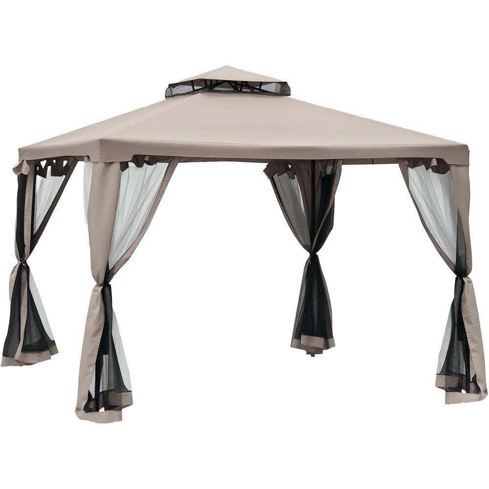 Gazebo de patio 9,6' x 9,6', a - Outdoor Furniture For Patio avis et prix