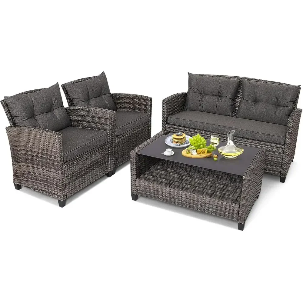 Ensemble de meubles de patio g - Outdoor Furniture Grey avis et prix