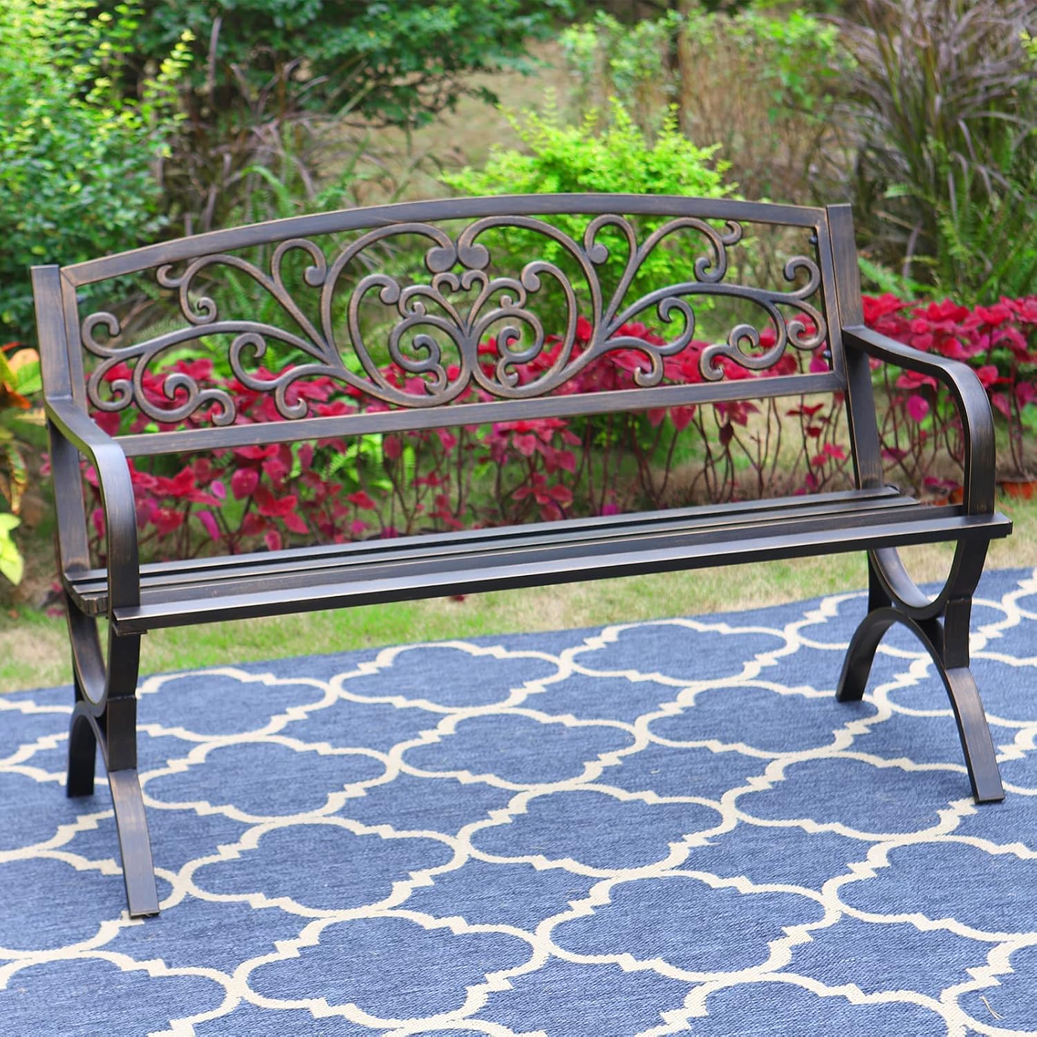 Banc de jardin extérieur en br - Garden Bench Metal avis et prix