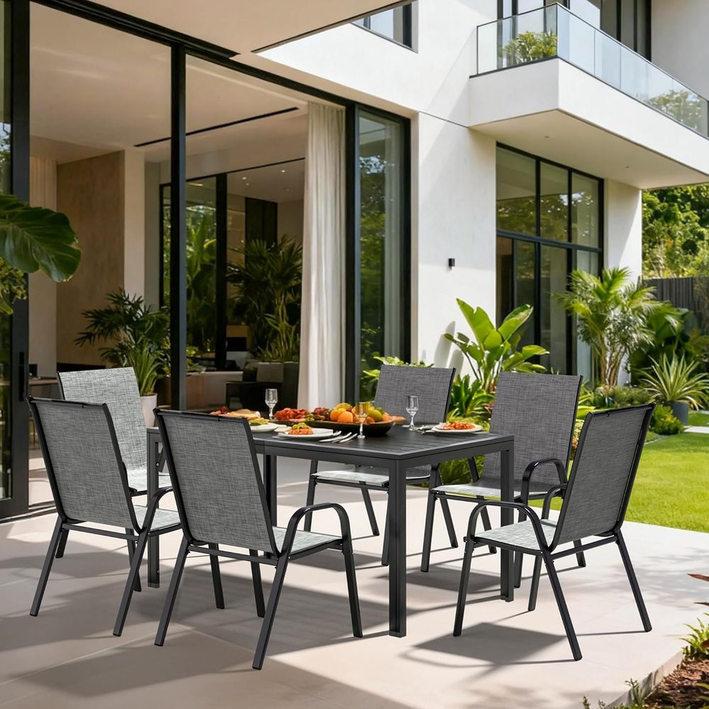 Ensemble de salle à manger d'e - Outdoor Furniture Grey avis et prix