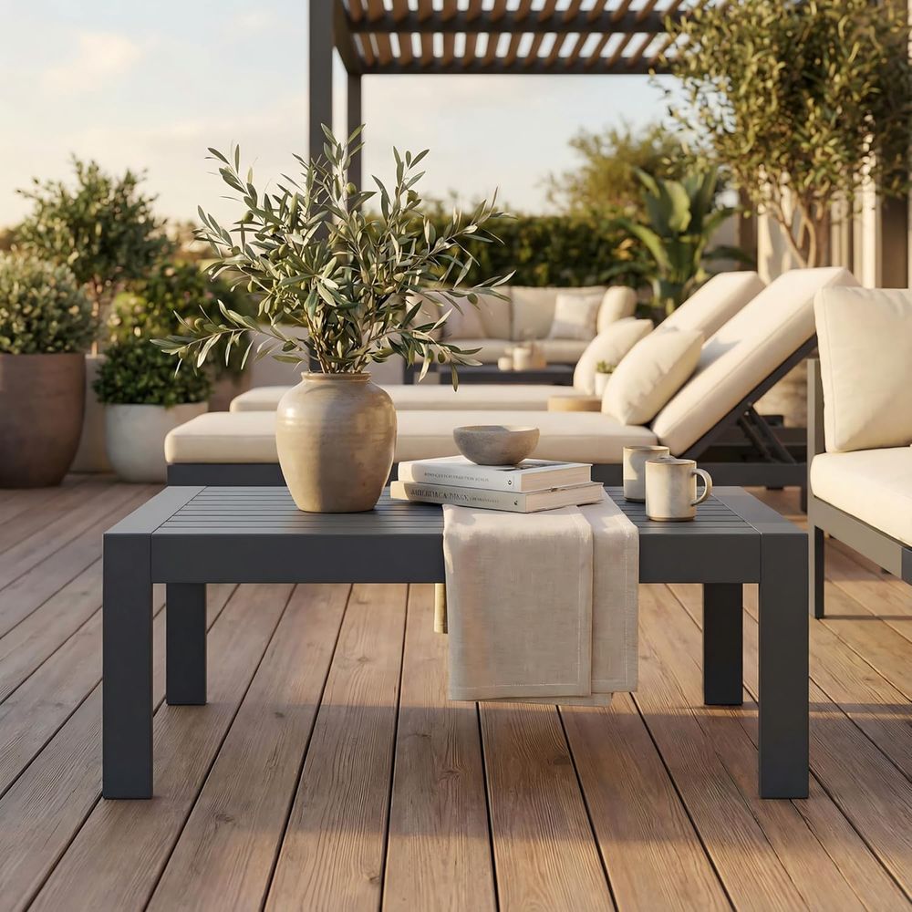 Table basse d'extérieur, table - Outdoor Furniture Grey avis et prix