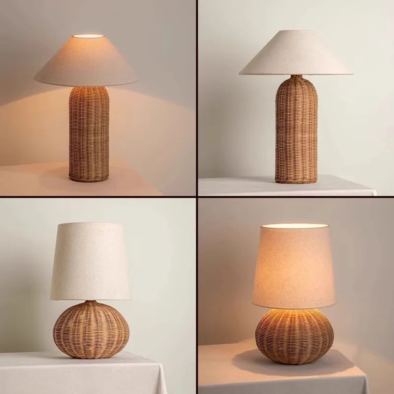 Lampe de table en rotin vintag - Outdoor Furniture Sale avis et prix