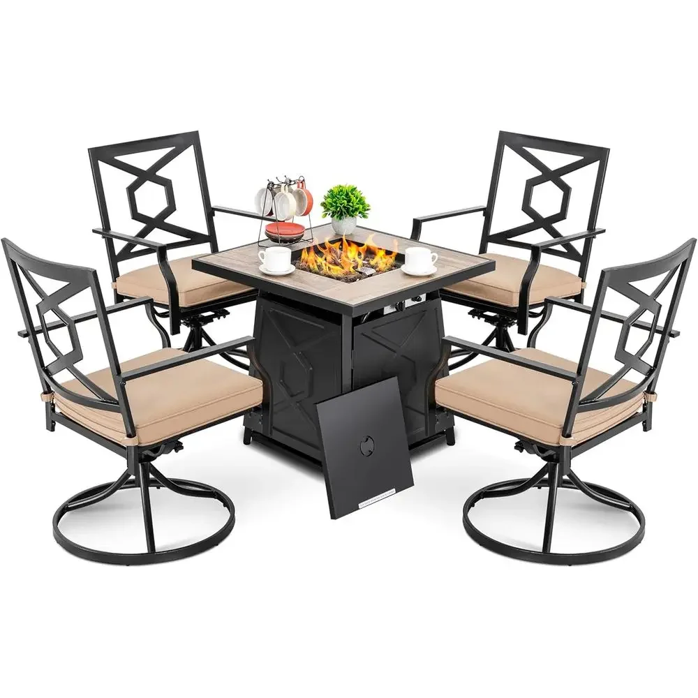 Ensemble de meubles de patio e - Outdoor Furniture And Fire Pit avis et prix