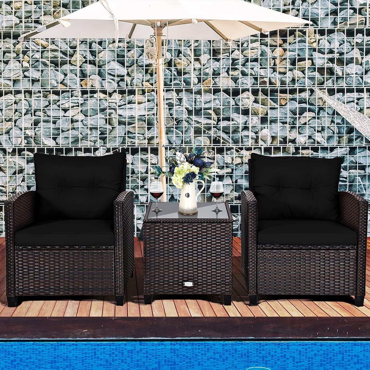 Ensemble de meubles de patio 3 - Outdoor Furniture Rattan avis et prix